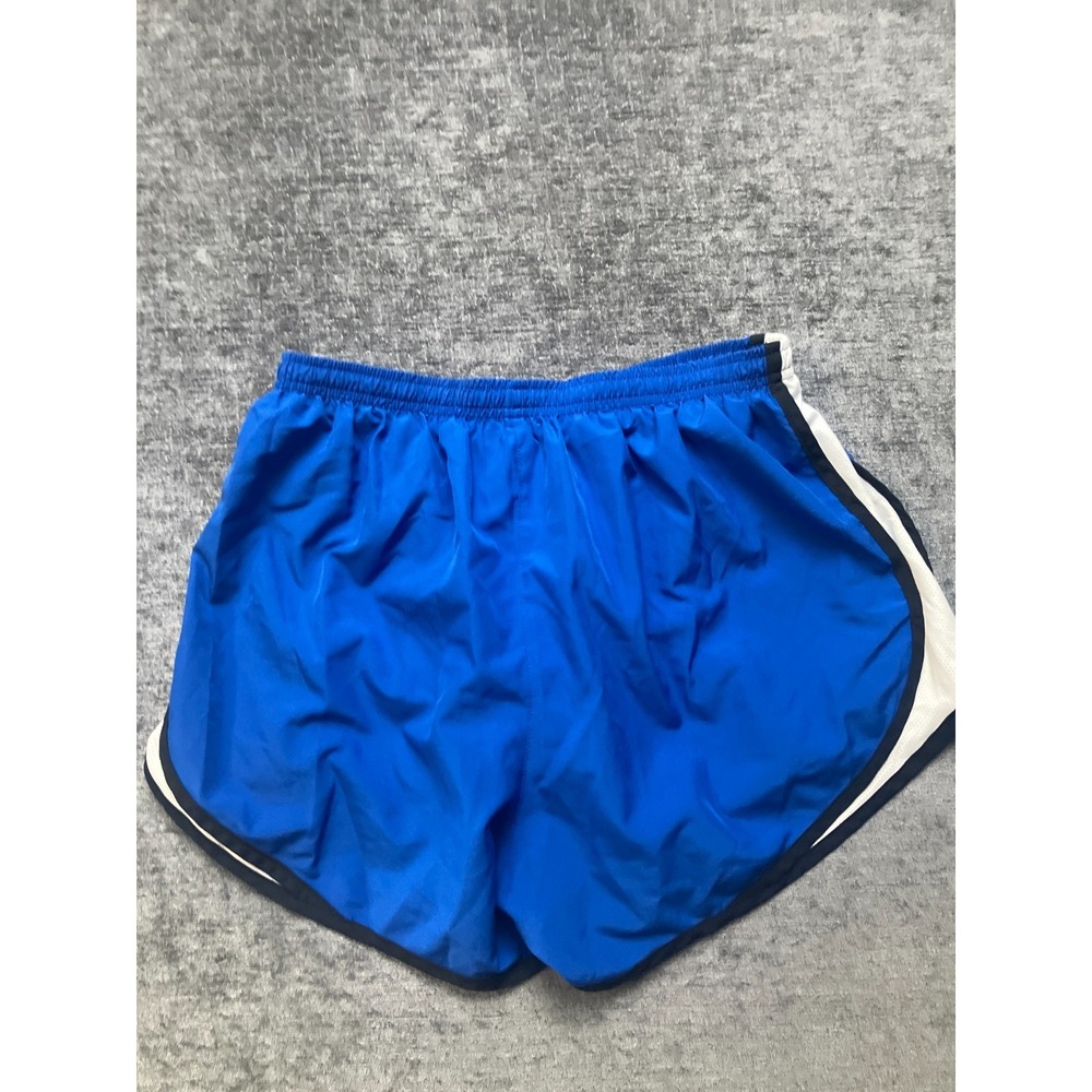 Nike Tempo Dri-Fit Running Shorts Womens L Blue White Side Panels Gym & Training